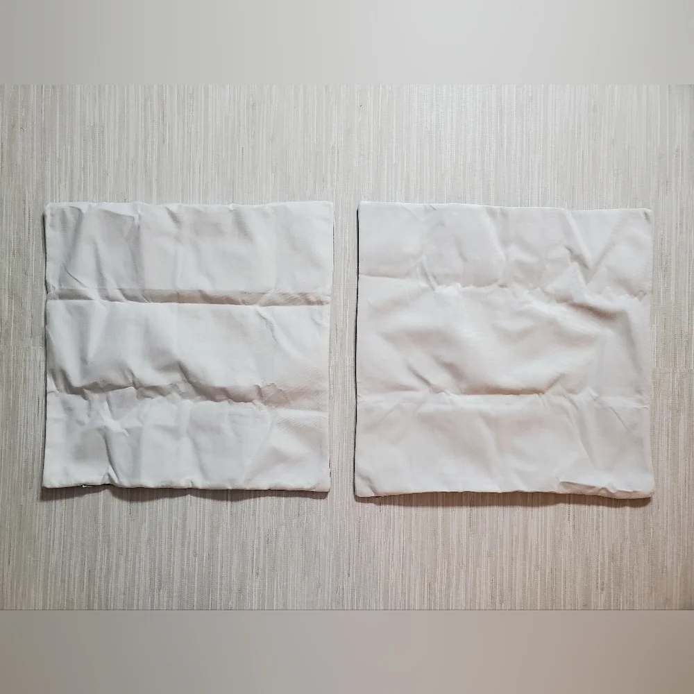 2 Cozy Fleece Throw Pillow Covers 17.5